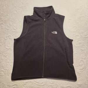 North Face women's size Small full zipper fleece vest GUC